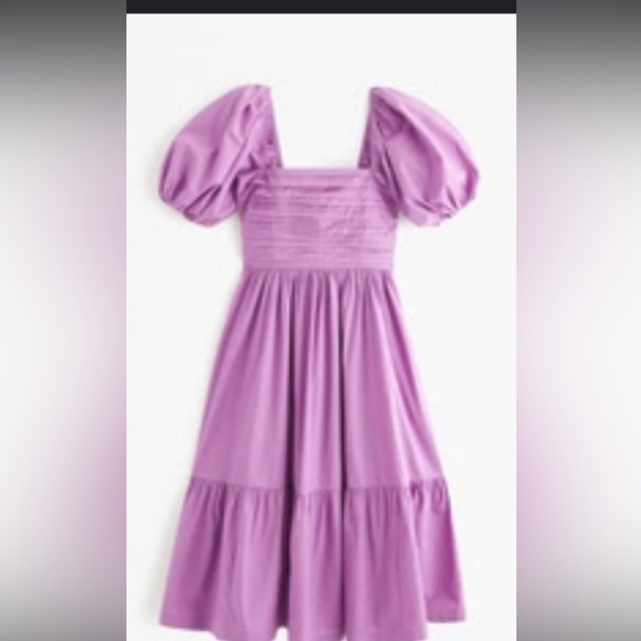 Abercrombie & Fitch Dresses & Skirts - Abercrombie & Fitch Lavender Puff Sleeve Dress